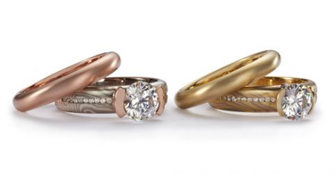 diamond engagement ring sets