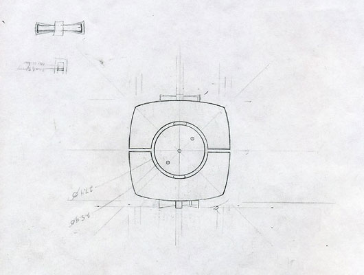 puzzle brooch sketch