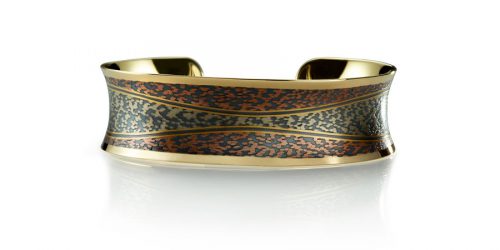 Wave Cuff with Spring and Winter Koi® metalwork - men's and women's jewelry designed in Minneapolis, MN